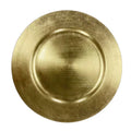 Eco-Friendly 13-Inch Gold for Charger Plate Wedding and Party Event Plastic Underplate with Gold Finish