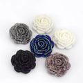 Deepeel CN043 47mm DIY Sewing Clothing Accessories Plastic Resin Rhinestone Buttons Flower Shaped Coat Decorative Button