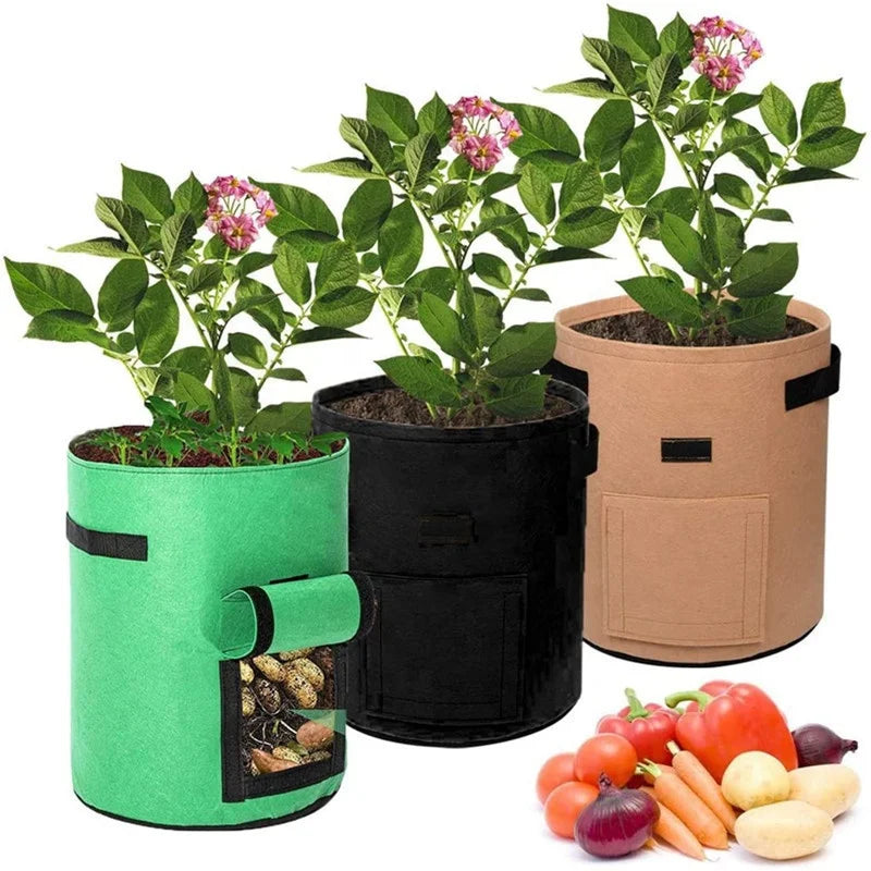 New Hot Sale Vegetables Potato Garden Planting Felt Grow Bags Planted Barrels for Plant