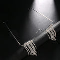 Fashion Shades With Diamond Tassels Disco Dancing Eyewear Design Chain Sun Glasses Teardrop Womens Trendy Sunglasses