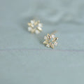 Earrings Flowers Sterling Silver Zircon Earrings Fashion Windmill Earrings
