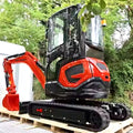 FREE SHIPPING INFRONT Mini Excavator 3.5 Ton EPA Farm New Crawler Digger Excavadora Kubota Engine 1 Ton 2 Ton Small Excavators