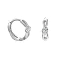 Luxury Designer Earrings Set CZ  Knot Hoops 925 Sterling Silver Bowknot Huggies for Women Girl Fine Jewelry Wholesale Bulk