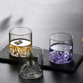 Hot Selling 180ml Borosilicate Fuji Mountain Whiskey Glass Handcrafted Japanese Style Colorful Mountain View Cup