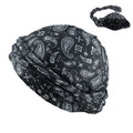 Dome Wave Cap Bonnet Satin Turban Hat Hair Headwear Breathable Bottoming Durag Turban for Men