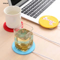 Epsilon Hot sale warm keeping soft pvc coaster usb coffee cup heating mat