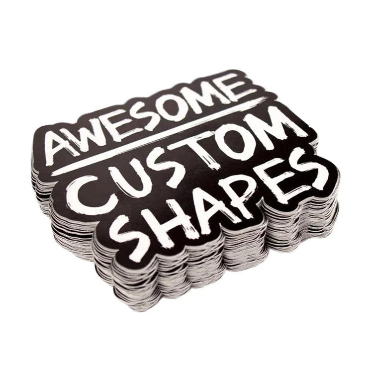 No MOQ Custom Die Cut PVC Sticker Holographic Waterproof Glossy Adhesive Sticker with Your Own Design for Candle Use