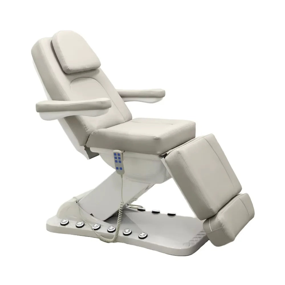 Customizable Metal Beauty Bed 4 Motor Electric Tattoo Adjustable Salon Bed Multi-Functional Color Logo for Facial Massages