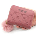 Handmade Latest Designers Small Fashion Cash Zipper Cute Short Bifold Wallet for Women 2024