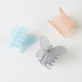 Butterfly Female Hairpin Frosted Matte Acrylic Headdress with Versatile Hair Claws Grip Clip Plastic Back of Head Hairpin Claws