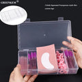 Newest 5 Grids Separated Transparent Arylic Box Nail Storage Box Big Rectangle Eyelashes Nail Decoration Tool Empty Storage Box