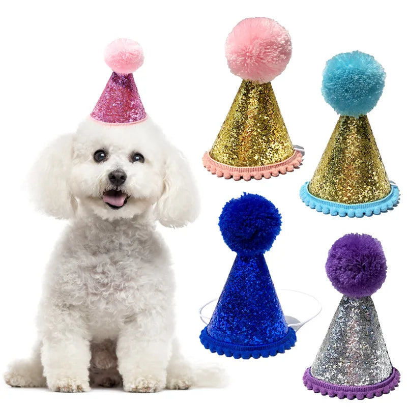 Pet Birthday Hat for Dogs and Cats Decorative Props