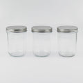Wholesale Custom Condiment Small Mason Food Jar 500ml Clear Glass Gallon Mason Jar With Silicone Sealing Lids