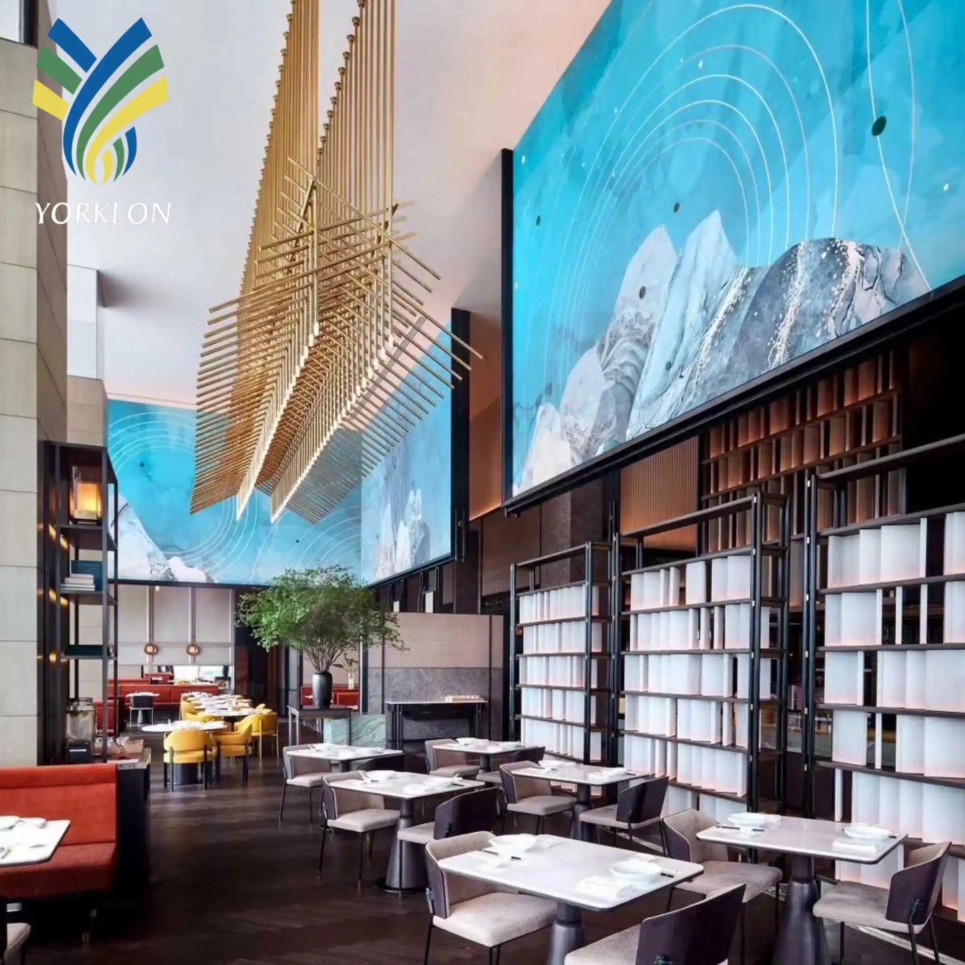 Andaz Hotel Nanjing's Luxury 3D Mural Decorative Wallpaper Modern Pattern Design Custom Heat Insulation Waterproof Wallcoverings