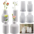 3D Silicone Vase Mold DIY Flower Pot Resin Mold Gypsum Cement Concrete Making Silicone Molds