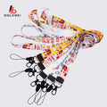 Lebei Custom Polyester Mobile Phone Lanyard with Hook Key Strap Tool Silk Screen Printing Cartoon Anime Design Offset Printing