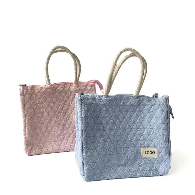 Reusable Thermal Insulated Cooler Lunch Bag Cute Grocery Hot Food Cooler Bag for Girls