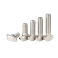M6 M8 Carbon Steel Hex T Shape Bolts DIN Nickel/Zinc Plated Class 4.8 30 40 45 Series Aluminum Profile Installation Accessories