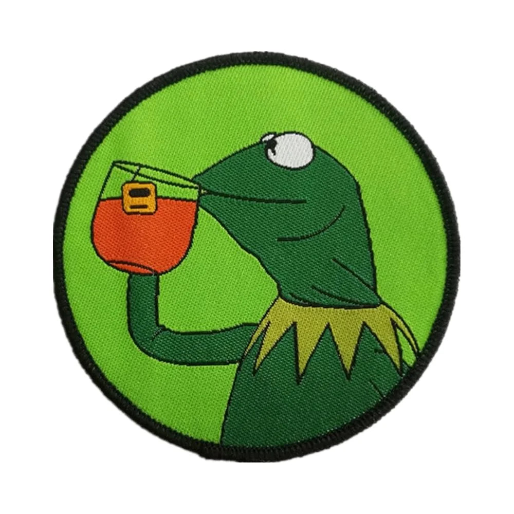 Custom Machine Woven Chenille Fabric Iron-On Patches for Clothing & Bags-OEM Free Sample Available