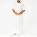 Abaya Man Muslim Fashion Arabic Solid Color Muslim Dresses Saudi Abaya Men Islamic Clothing