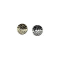 11.5mm Bumpy Two Eyes Alloy Round Sewing on Garment Buttons Fashion Suit Shirt Cardigan Sweater Decorative Electroplated Button