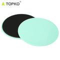 TOPKO Wholesale Custom Functional Workout AB Slider Dual Sliding Disc Core Sliders slippers Gym Equipment Fitness PU Sliders
