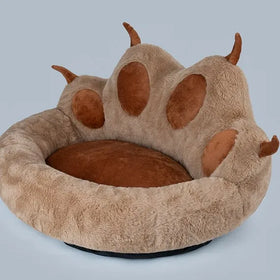 Wholesale Fancy Warm Fleece 3D Dog Novelty Paw Shape Pet Bed
