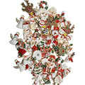 Christmas Alloy Charms for Jewelry Making Enamel Santa Claus Elk Snowman Tree Pendants for DIY Necklace Bracelet