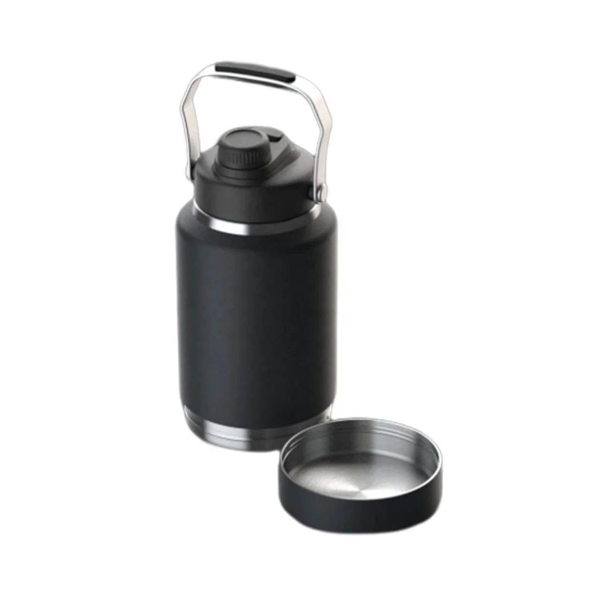 New Pet Double Wall Dog Bowls Water Bottle with Portable Handle Stainless Steel Water Bowl for Dogs