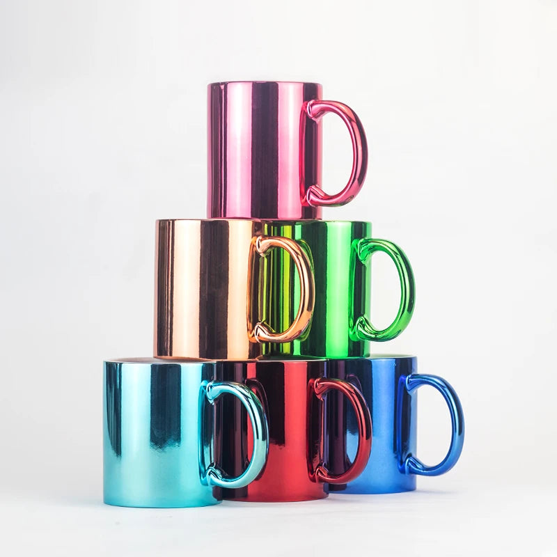 Whole Factory Price Compatible Travel  China Electroplating Sublimation  Mug  Mugs Blank