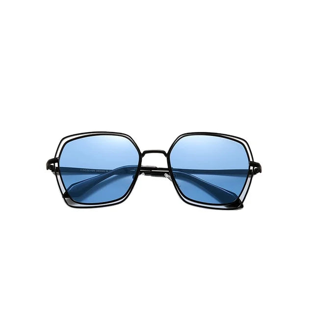 For KINGSEVEN Elegant Series Polarized Sun Glasses for Men Women Double Frame Fashion Design Eyewear Polycarbonate Lenses 7020