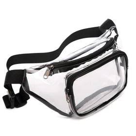 Hot Sale Transparent Clear Fanny Pack Waist Bag Woman Fanny Packs and Bags PVC Clear Bag