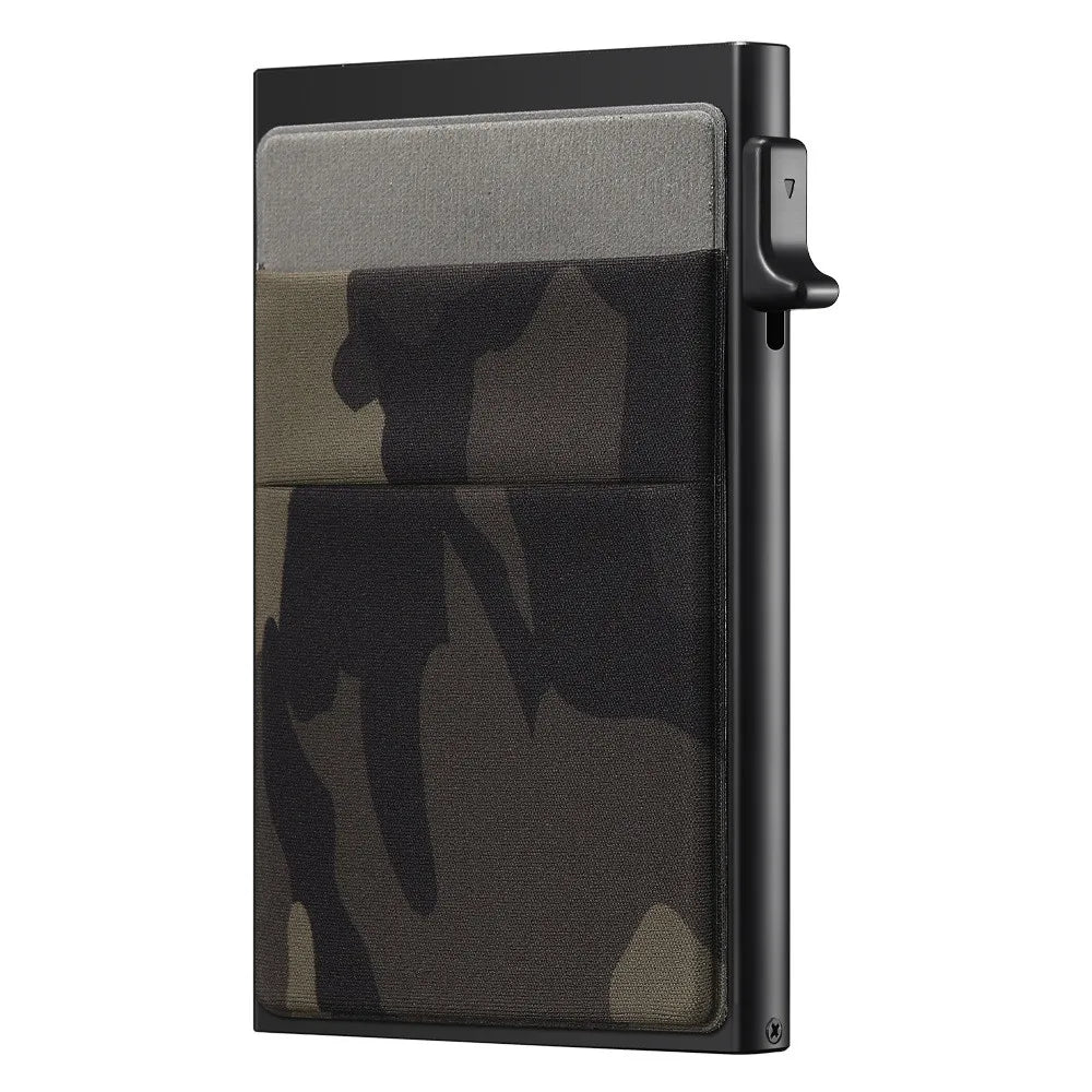 Men's Slim RFID Protector Wallet with Pop-up Mechanism Personalized Front Pocket Gift for Holding Business Cards and Cash