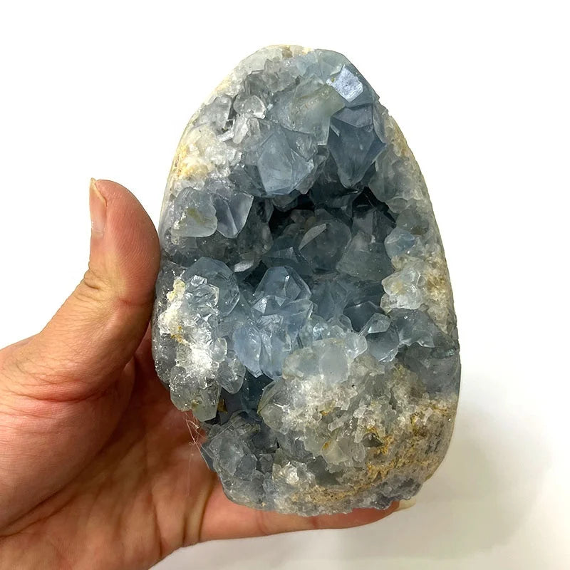 Wholesale High Quality Natural  Raw Celestite Geodes Cluster Blue Celestite Rough Gemstone Stone