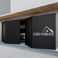 Modern Electric Side Sliding Bi Folding Garage Door Aluminum Fluted Panel Smart Garage Door for Villa Residential Projects