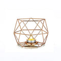 NEW Geometric Tealight Candle Holders Wedding Reception Decor for Table Centerpiece Metal Iron Wire Tea Light Candlestick Holder
