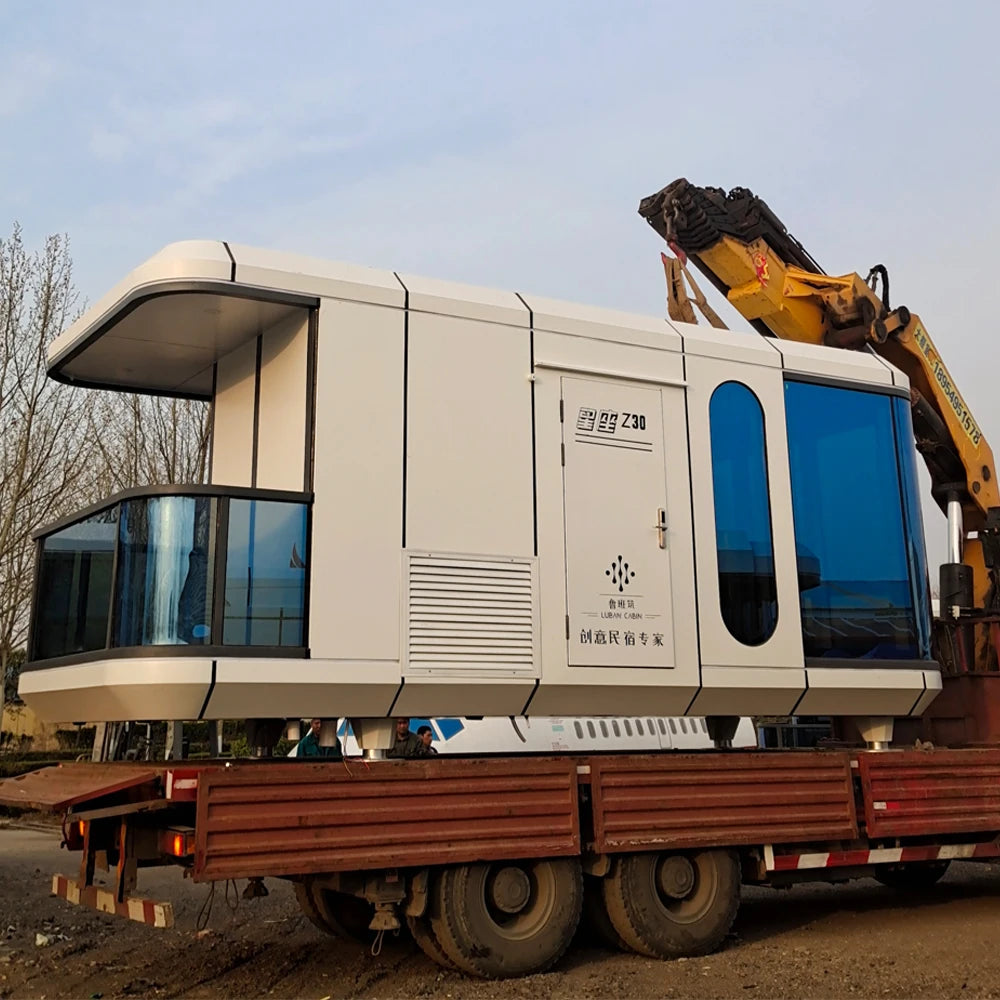 Full furnished custom prefab houses 3 bedrooms luxury prefabricated capsule home for Australia
