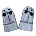 Sample Support Cute Children  Gloves Wholesale Double Face Sheepskin Leather Kids Gloves