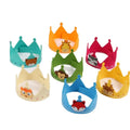 High Quality Custom Felt Crown for Kids Cute Round Birthday Dress up Crown 12cm Size for Festival Decoration