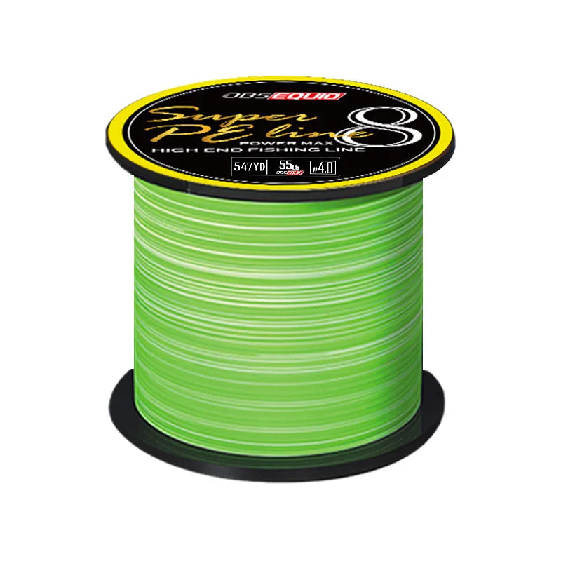 No Fading X8 Braided 500M Fishing Wire 8 Strands Abrasion Resistant PE Multifilament Smooth Sea Fishing Tools Pesca Fish