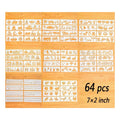 Popular Designs Letter Number Stencil Symbol Stencil Plastic Animal Plant Stencil Set