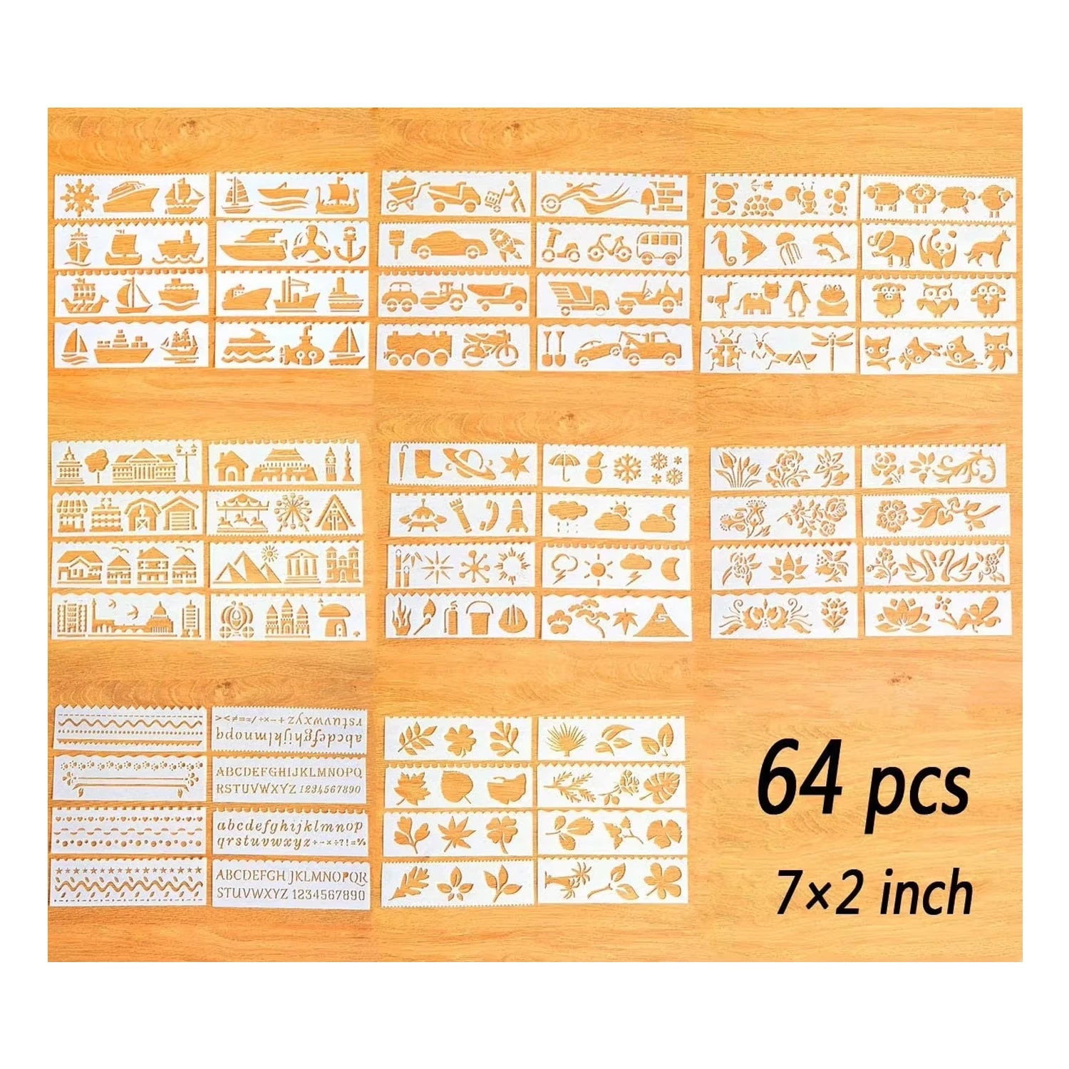 Popular Designs Letter Number Stencil Symbol Stencil Plastic Animal Plant Stencil Set