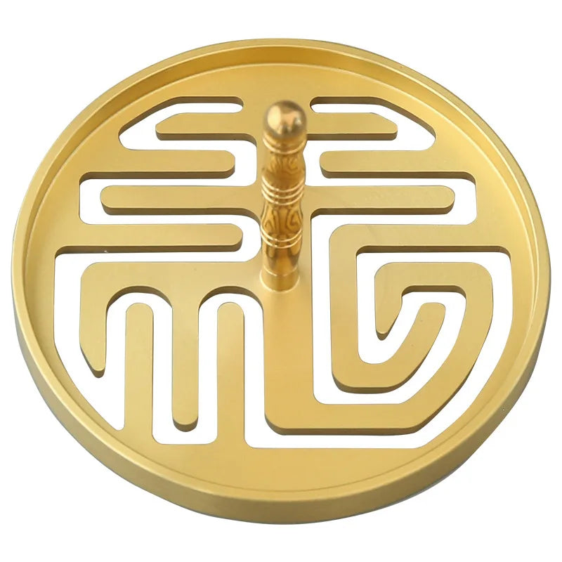 Incense Burner Accessories Copper Metal Lotus Cloud Hollow Out Printing Pressing Equipment Tools Chinese Living Room Incense