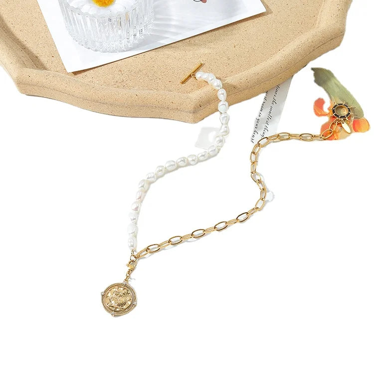 Wholesale New Arrival Genuine Pear-shaped Freshwater Pearl Necklace for Weddings and Parties with Link Chain Perfect Gift Idea