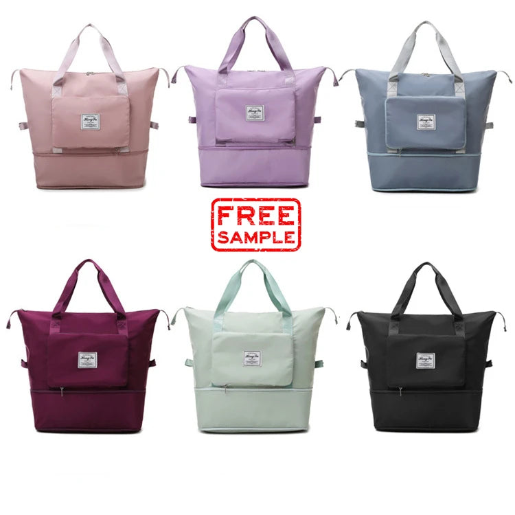 2024 Fashion Waterproof Dry Sport Travel Bag clear Foldable Large Capacity Women Gym Bags