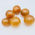 Wholesale Orange Honey Calcite Sphere Ball Healing Crystal Decoration