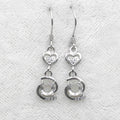 Sterling Silver 5*5mm Semi Mount Hook Earrings Empty Support Blank Claws Setting S925 Base Without Center Stone for DIY Inlay