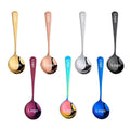 Heavy Duty Soup Spoon Stainless Steel Serving Spoons Round Dessert Rice Soup Spoon