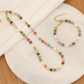 Fashion Luxury Natural Gemstone Freshwater Pearl Bead Earring and  Necklace Jewelry Set for Ladies Women and Girls