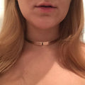 Fashion Thin Small Wide Punk Necklace 2020 Trendy Gold Plated Circle Necklace Collars Women Charms Indian Chokers Jewelry